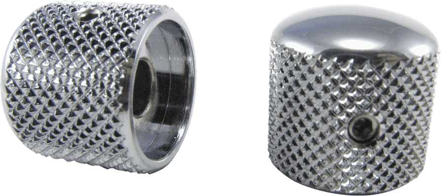 Ernie Ball 6354 Telecaster Style Knobs Chrome Plated Brass Set of 2