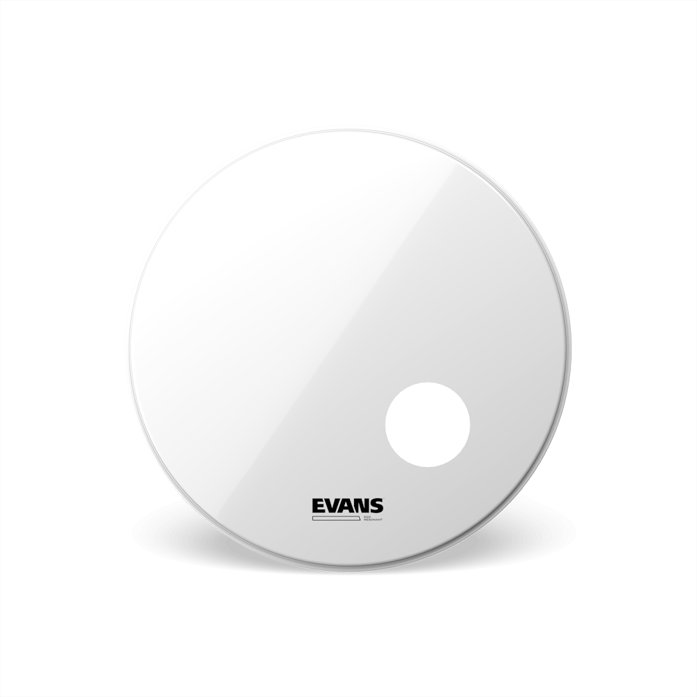 Evans EQ3 22" Smooth White Bass Resonant Head
