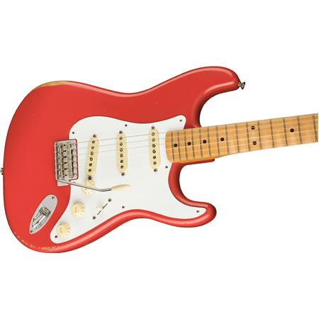 Fender Vintera Road Worn 50s Stratocaster Electric Guitar - Fiesta Red