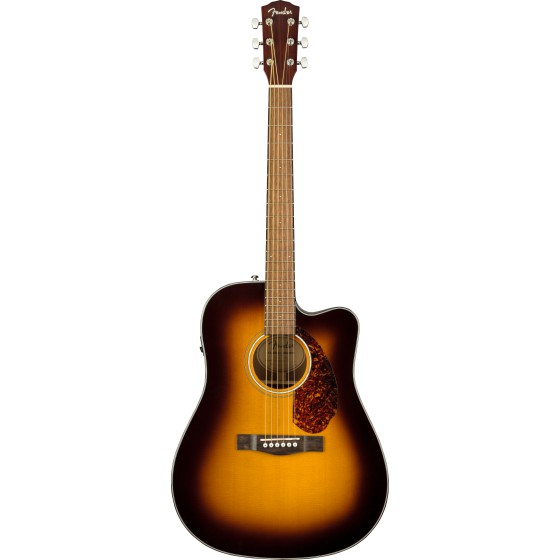 Fender 6 String CD-140SCE Acoustic Electric Guitar w/Case-Dreadnought Sunburst