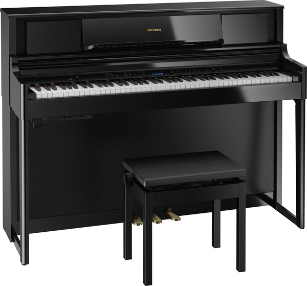 Roland LX705 88 Key Upright Digital Piano - Polished Ebony