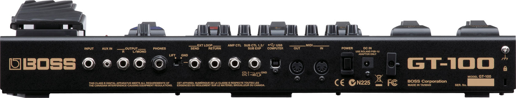 Pedal de Multi-Efectos para Guitarra Boss GT-100 de Nueva Generación
