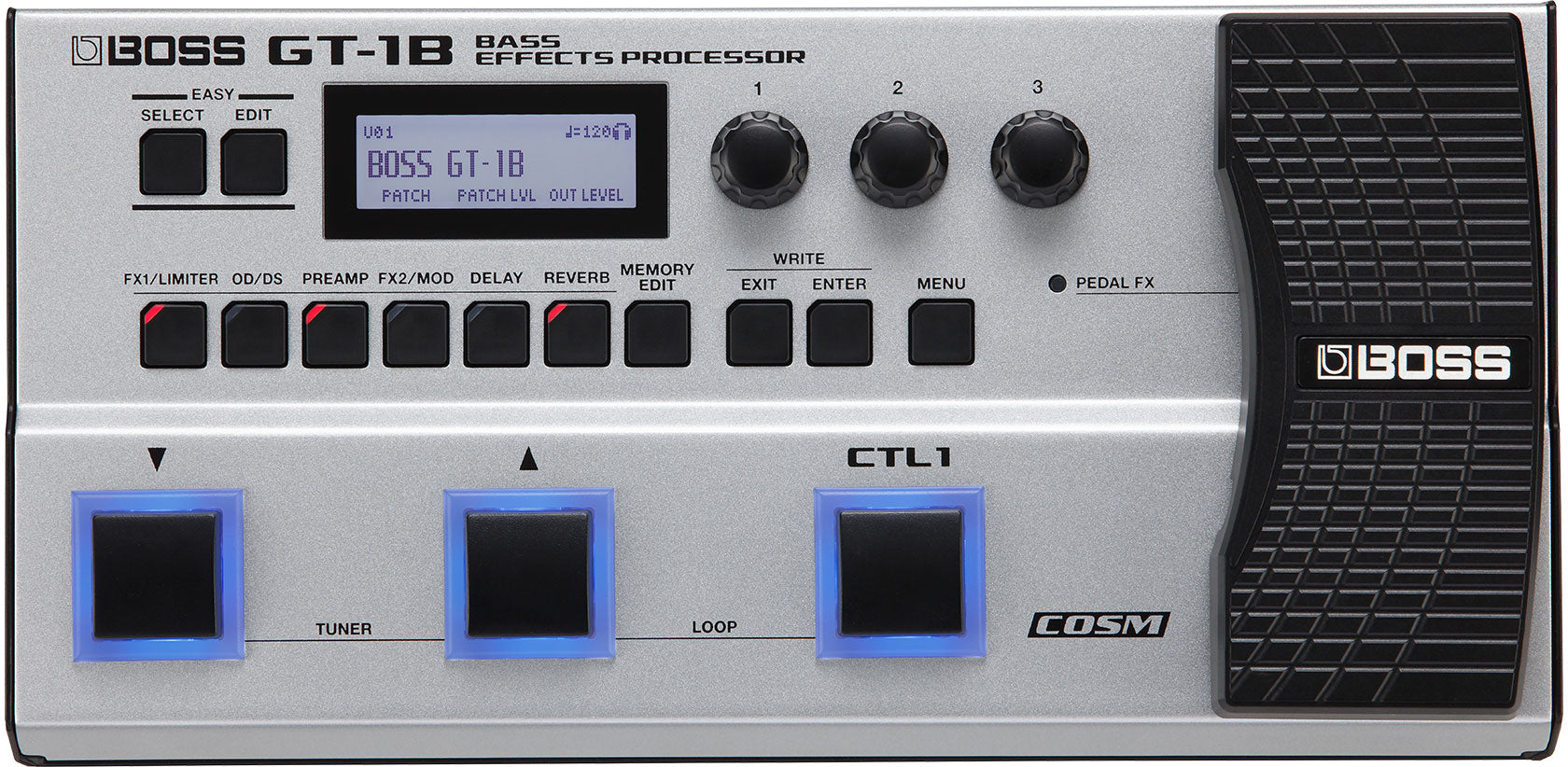 Procesador de Multi-Efectos para Bajo Boss GT-1B