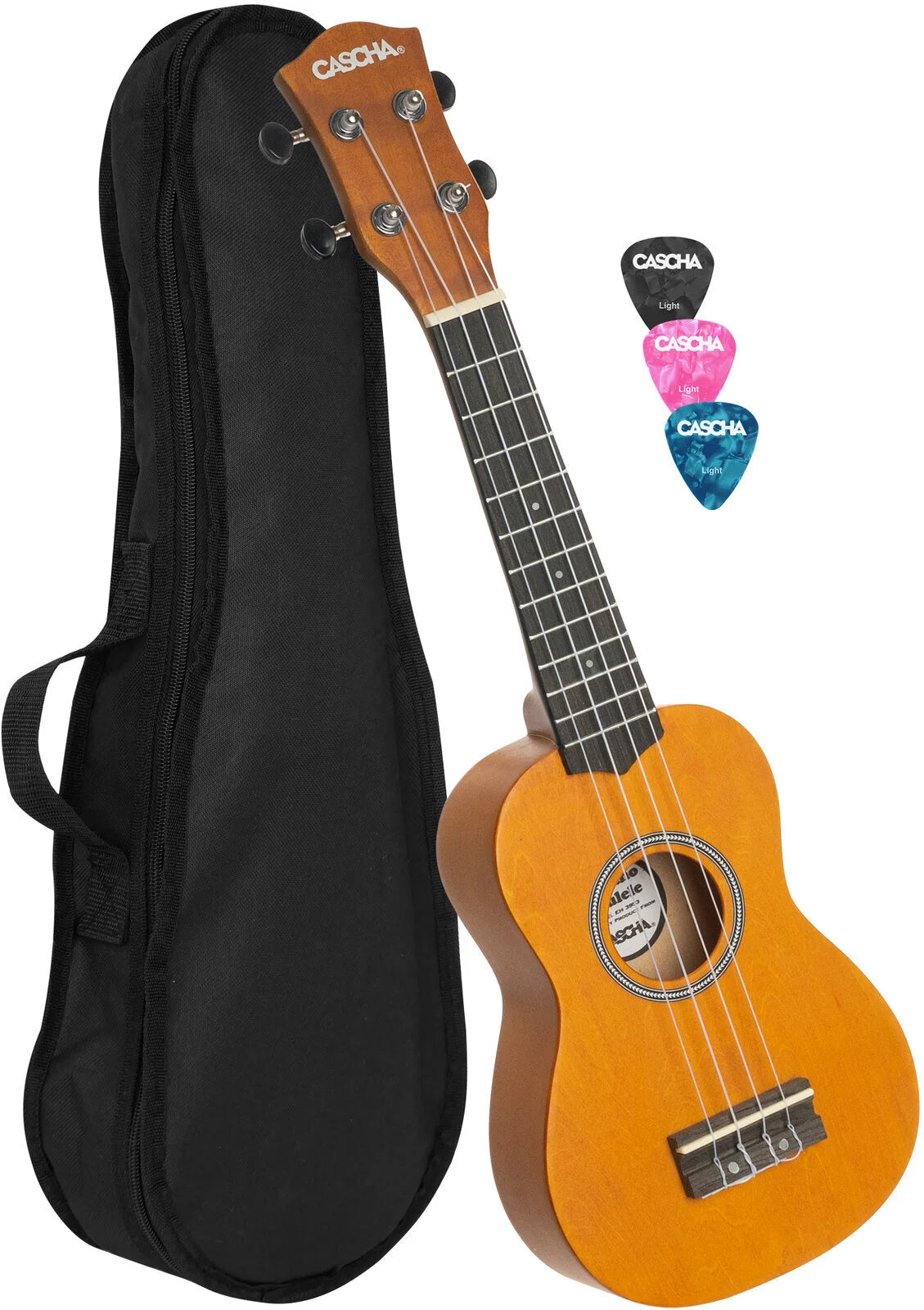 Pack de Ukulele Soprano Cascha - Varios Colores