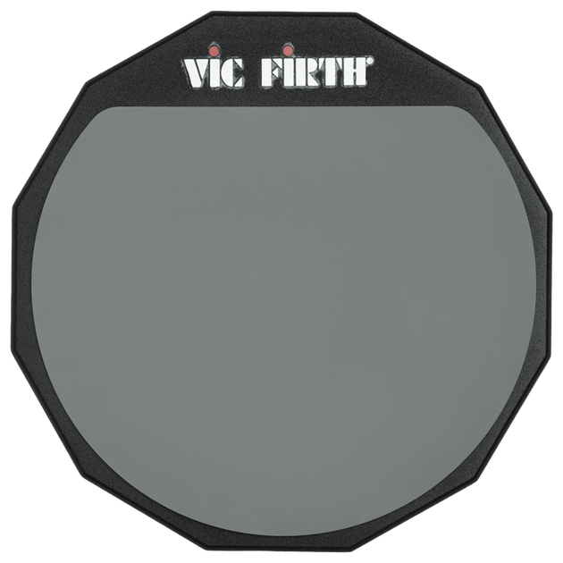 Vic Firth 12" Double-Surface Practice Pad w/ Soft Rubber / Hard Rubber Surface