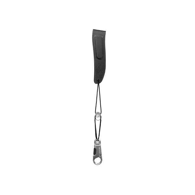 D'Addario Woodwinds Padded Leather Neck Strap, Tenor/Baritone, Black/Nickel