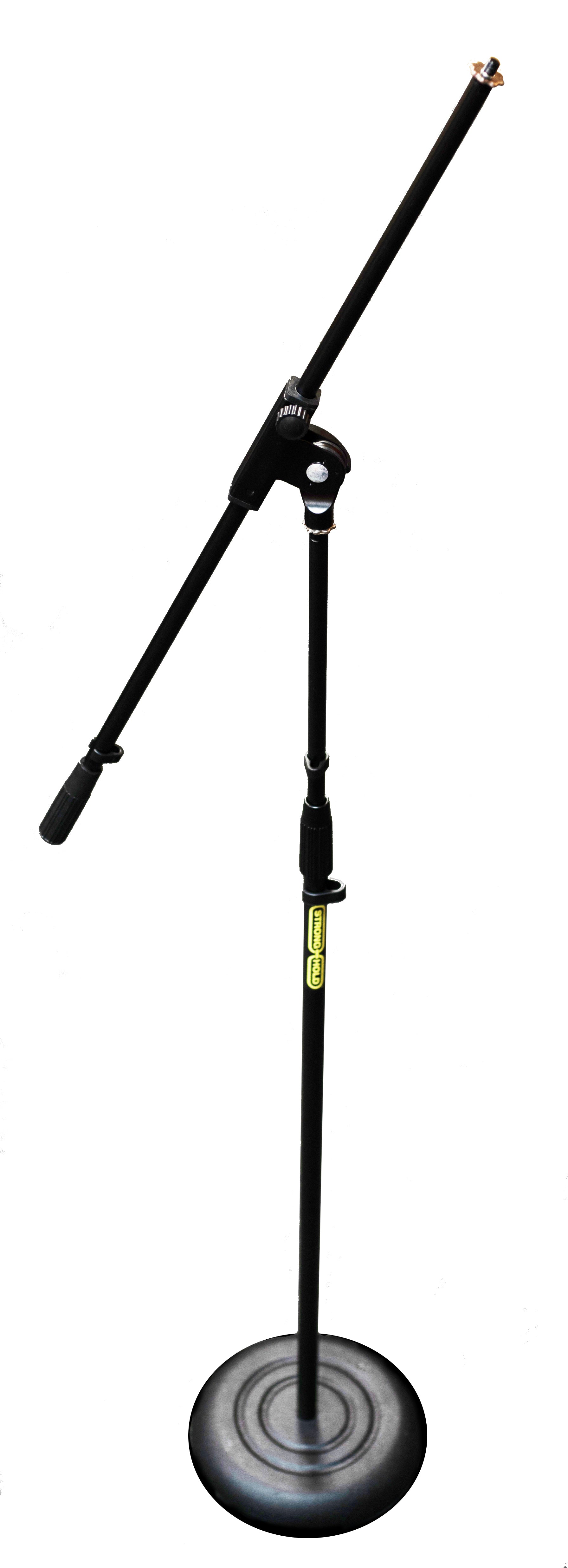 Stronghold Round Base Microphone Stand with Boom