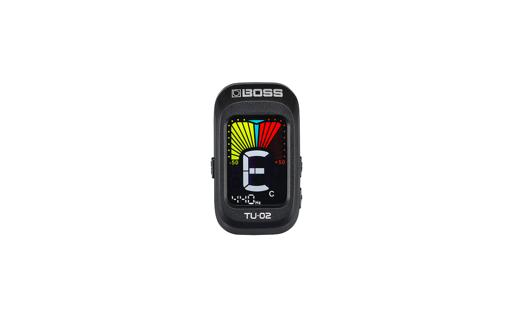 Boss TU-02 Clip-on Tuner Clip-on Instrument Tuner with High-contrast Color Display