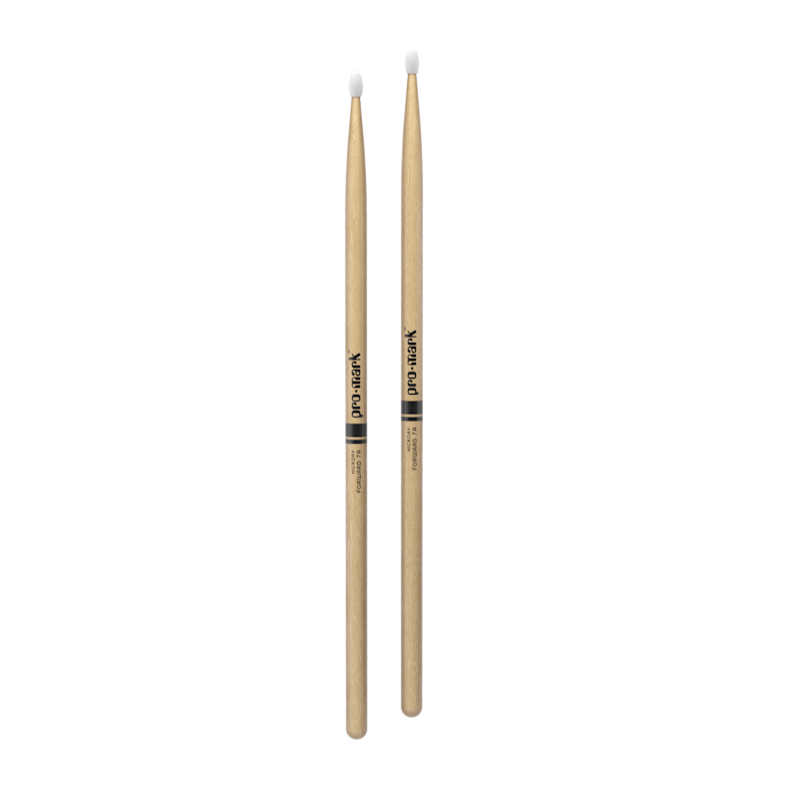 Promark Classic Forward Hickory Drumsticks 7a Nylon Tip Drumsticks