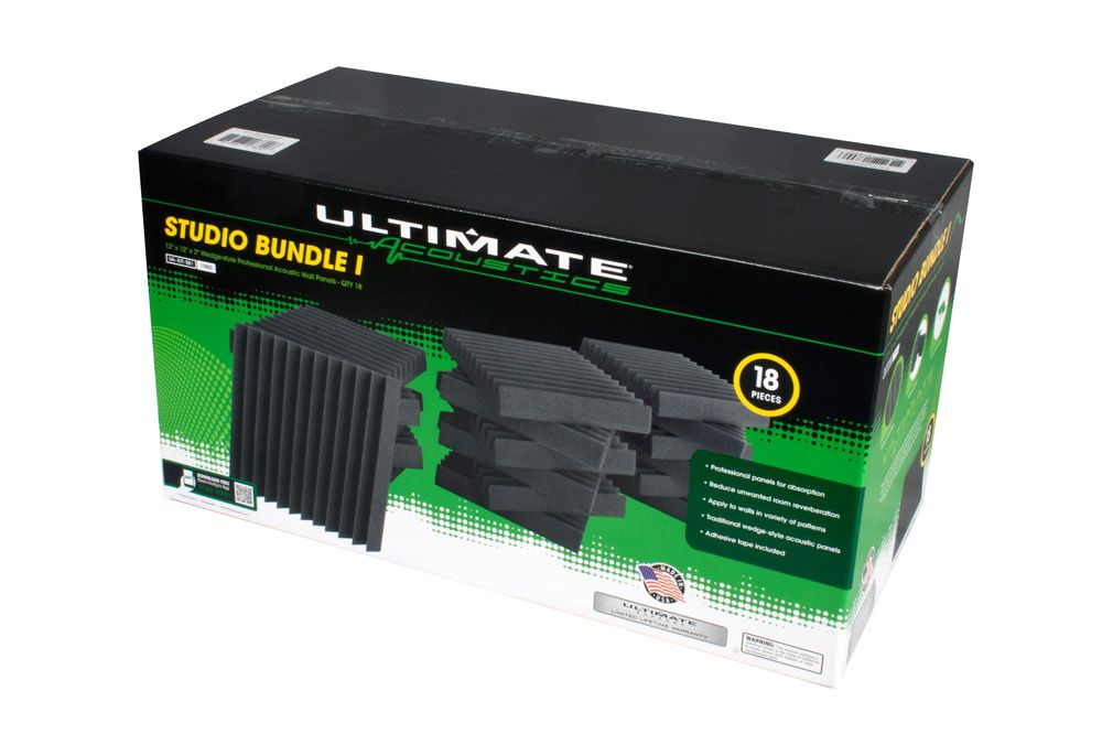 Ultimate Acoustics UA-KIT-SB1 Studio Bundle I 18pc 12"x 12" x 2"