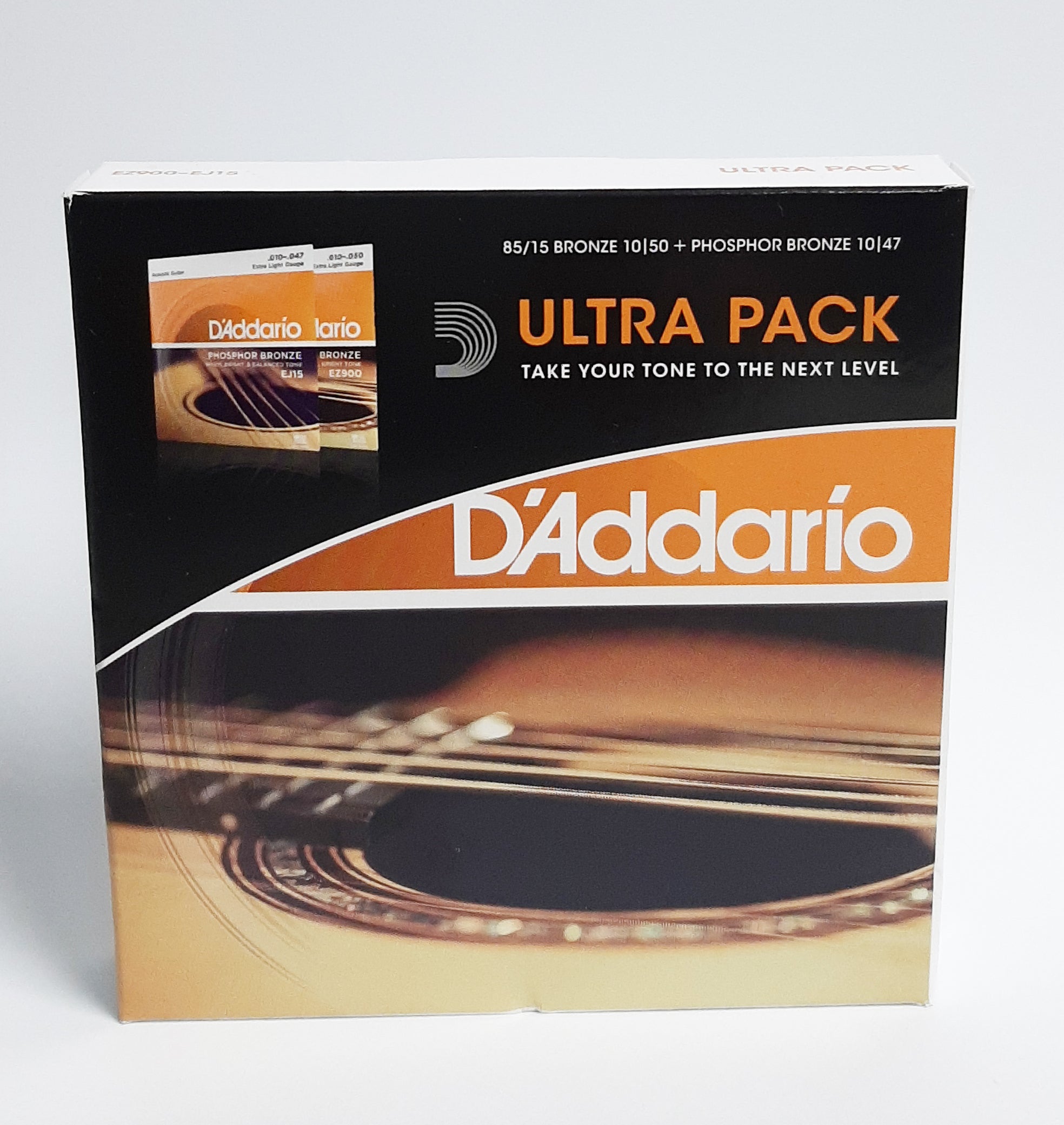 D'Addario EZ900 / EJ15 Extra Light Tension Ultra Pack Acoustic Guitar String Set