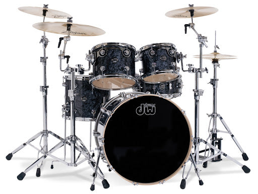 DW Performance Series 5PC 8-Ply Maple Shell Pack - Black Diamond