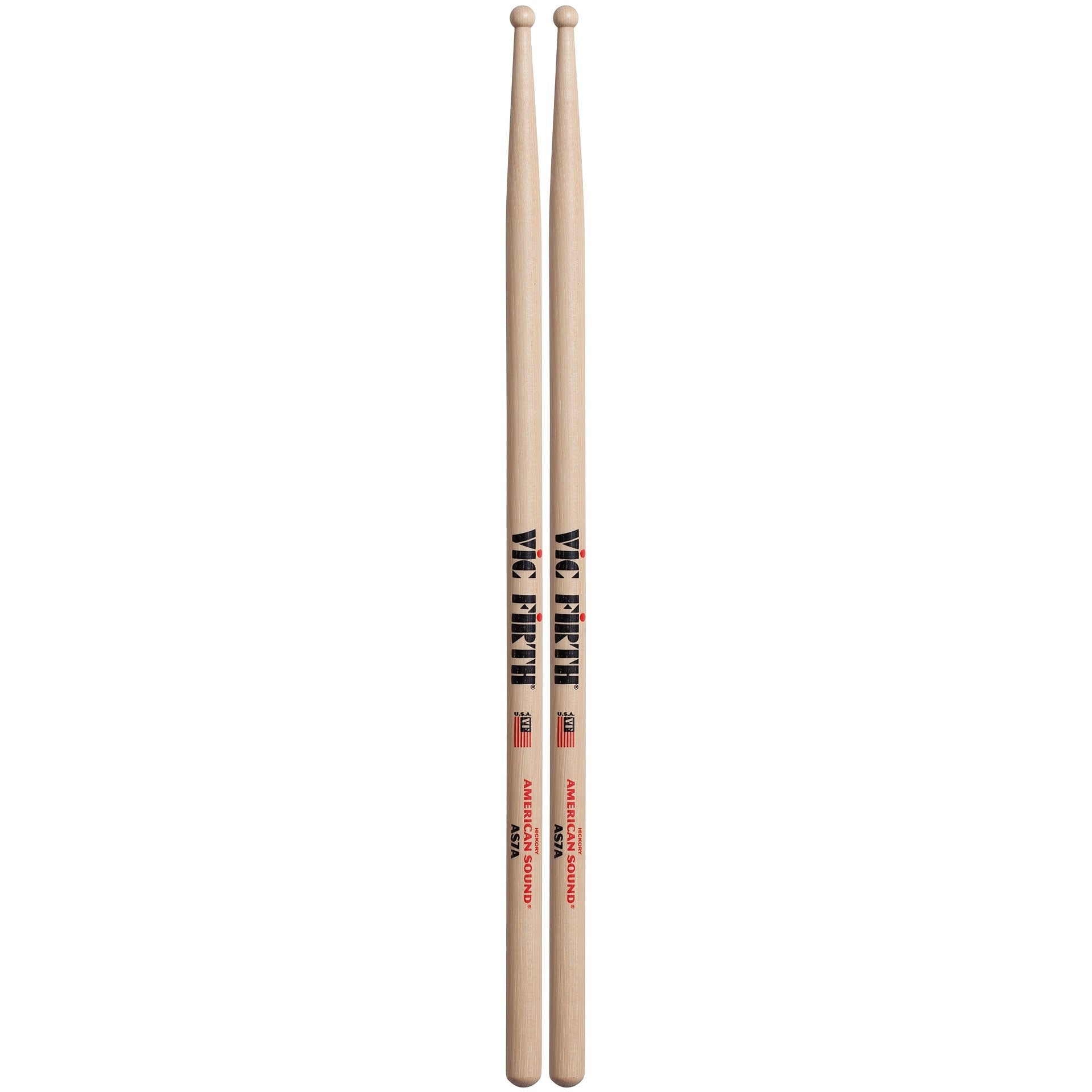 Vic Firth American Sound Hickory Wood Tip AS7A Drum Sticks