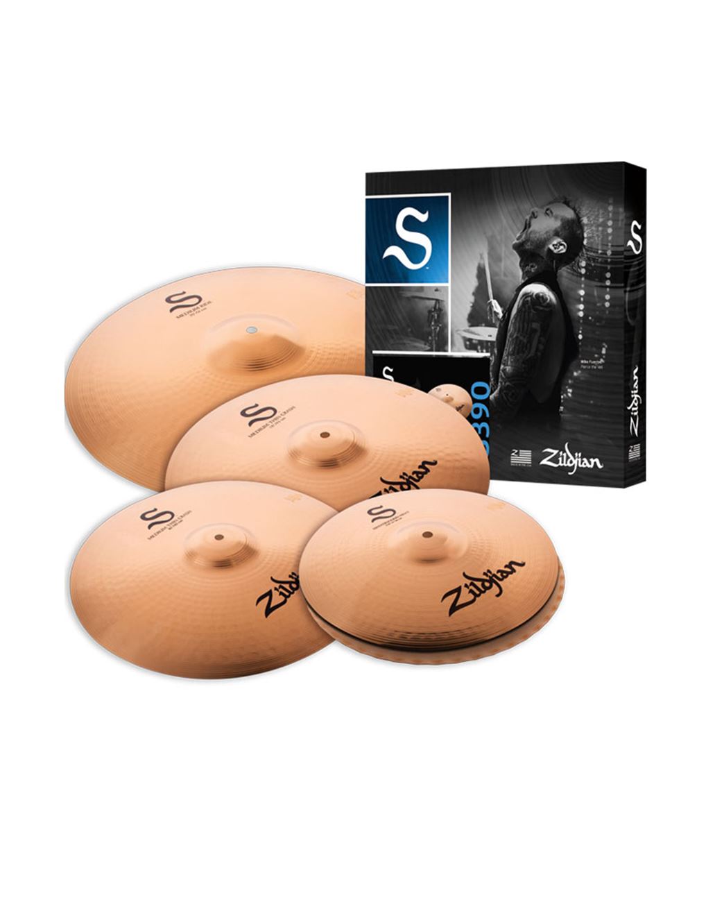 Zildjian S Performer  14" Hi-Hat, 16" Crash, 20" Ride Cymbal Pack